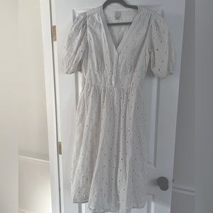 Women’s Eyelet button front Dress